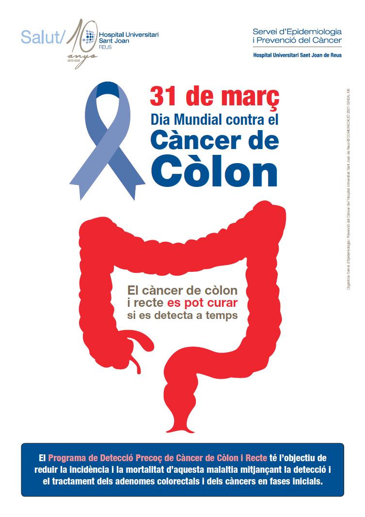 31 de març Dia Mundial contra el Càncer de Còlon